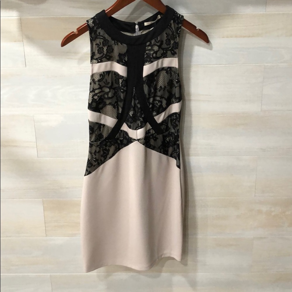 Women’s Zio Black and Cream Lace Dress